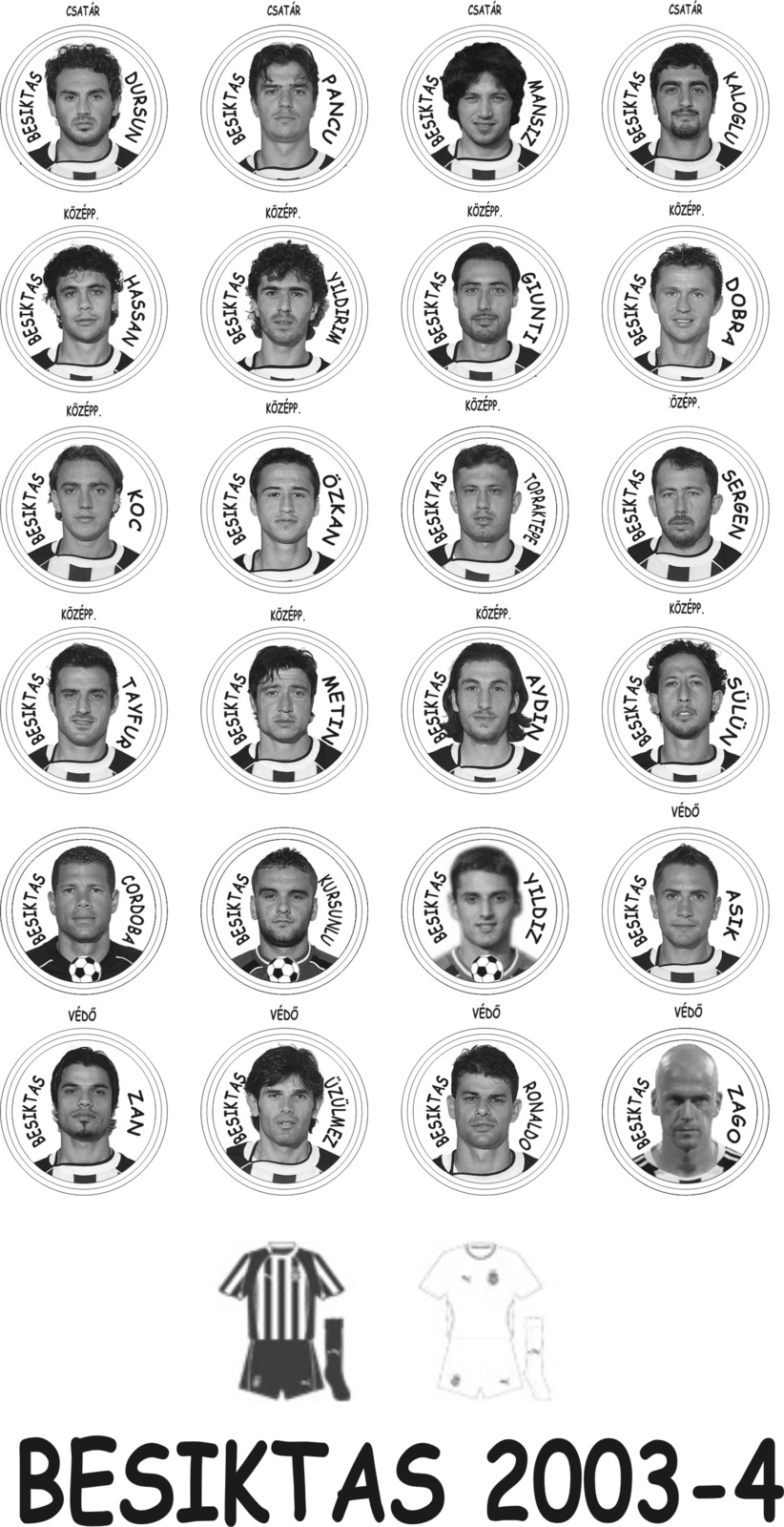 BESIKTAS 2003-4 -KÉSZ-kispoharas