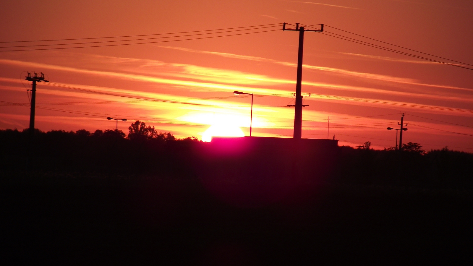 Sunset in Jászberény