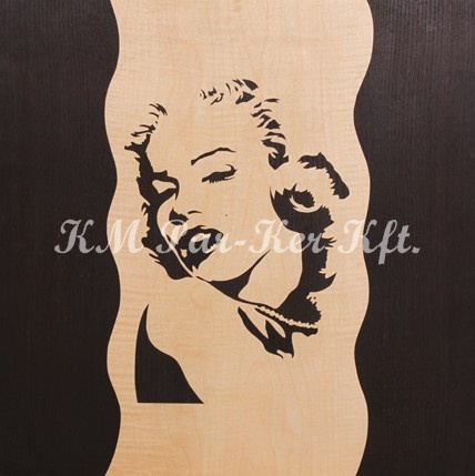 ik00295 Marylin nagy fekete feher intarzia kep