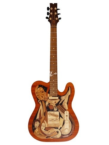 ik00462 Gitar Gitarba zart szintezis intarzia kep