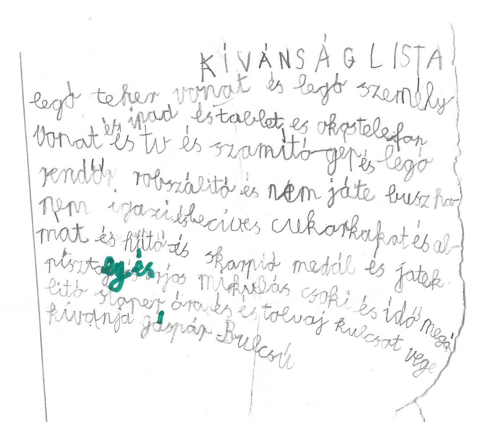 kivansaglista