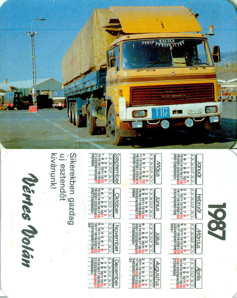 Naptár VV1987