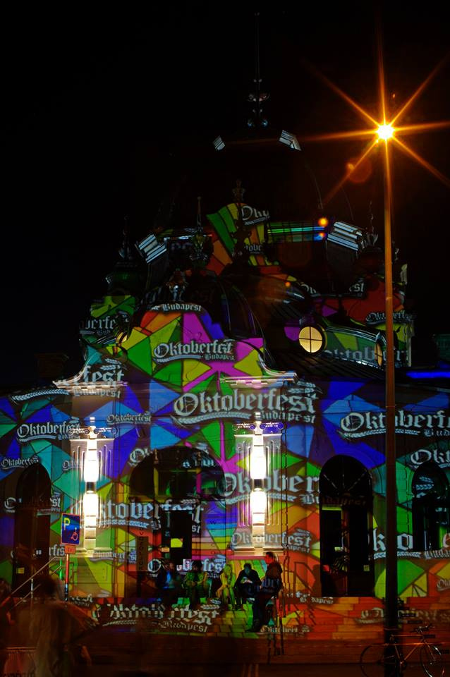 Oktoberfest Budapest 2014 - Night projection fényfestés