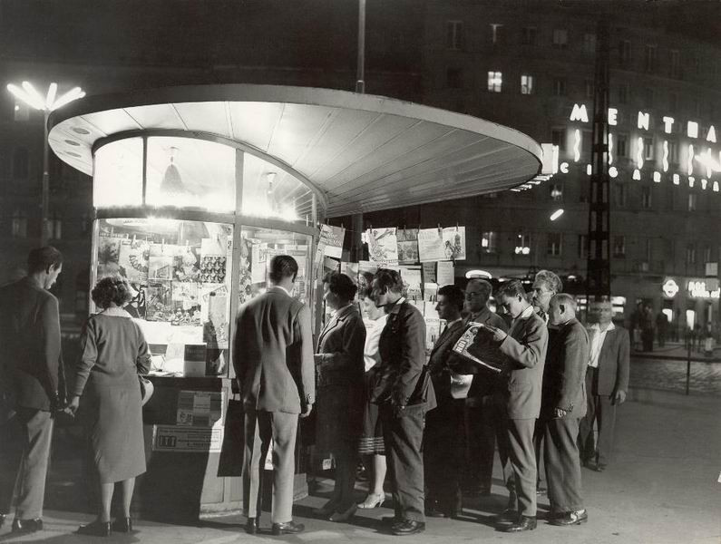 Csigapavilon a Nyugati téren 1958