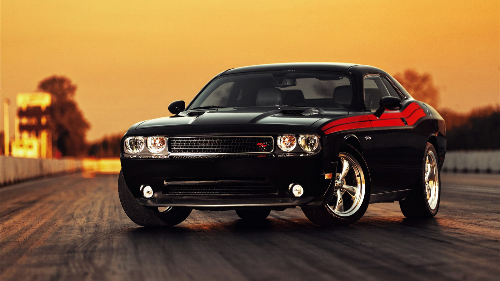 Black-Classic-Ford-Mustang-HD-Wallpaper