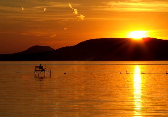 balaton naplemente horgasz