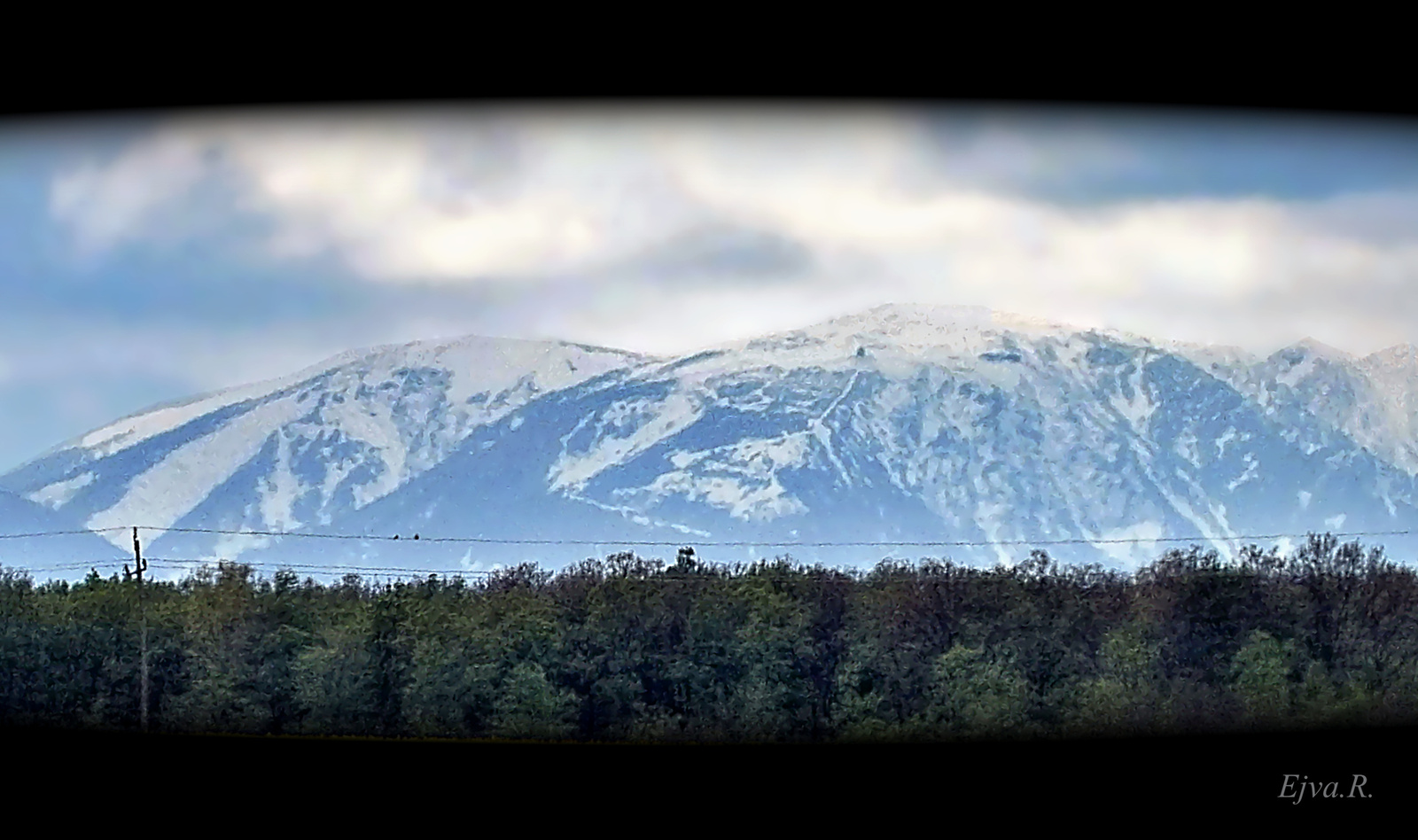 Schneeberg hegy a távolból