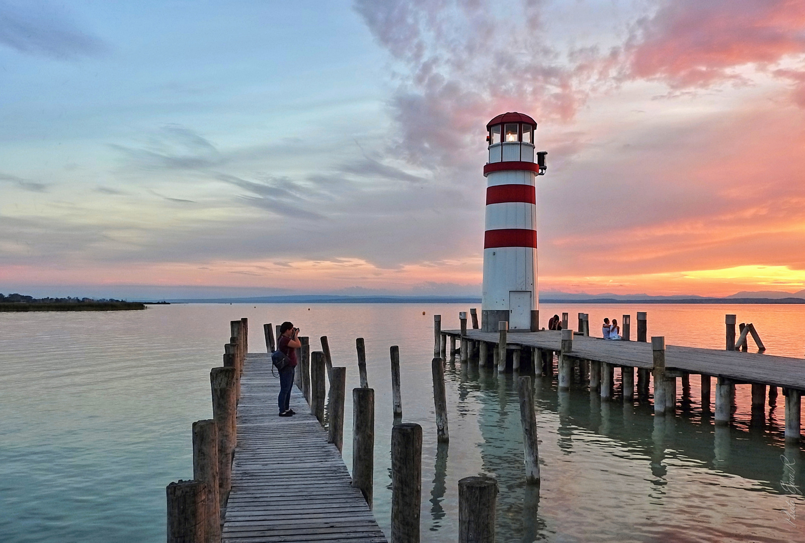 Naplemente/ Fertő tó/ Ősz