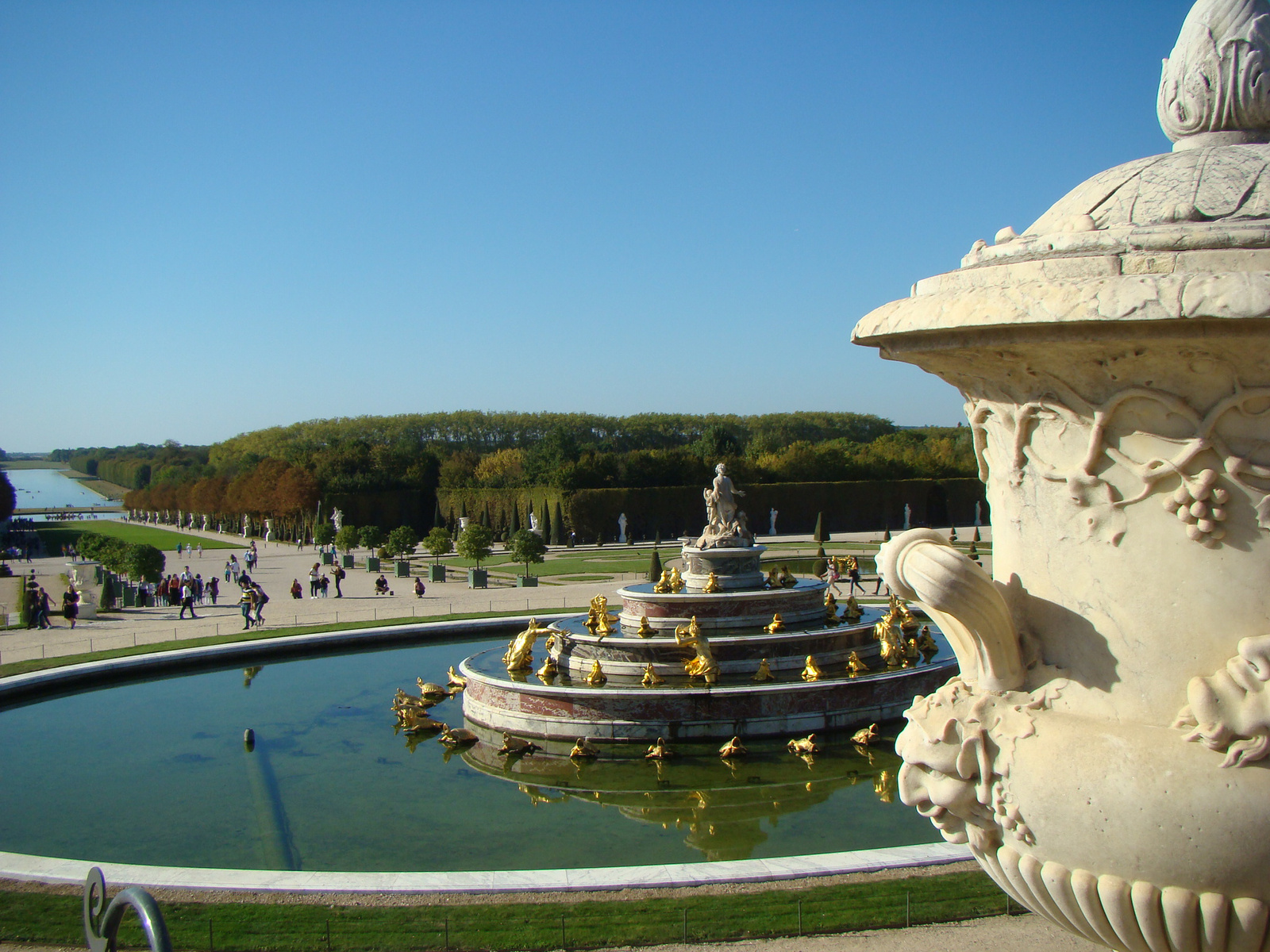 Versailles panorama from Bassin de Latone