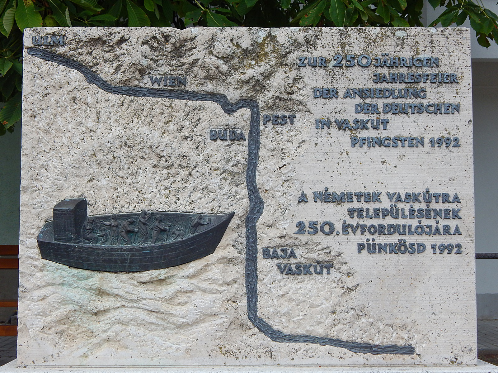 Vaskút, Németek Vaskútra településének emlékműve