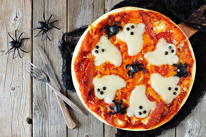 Pizza a la halloween