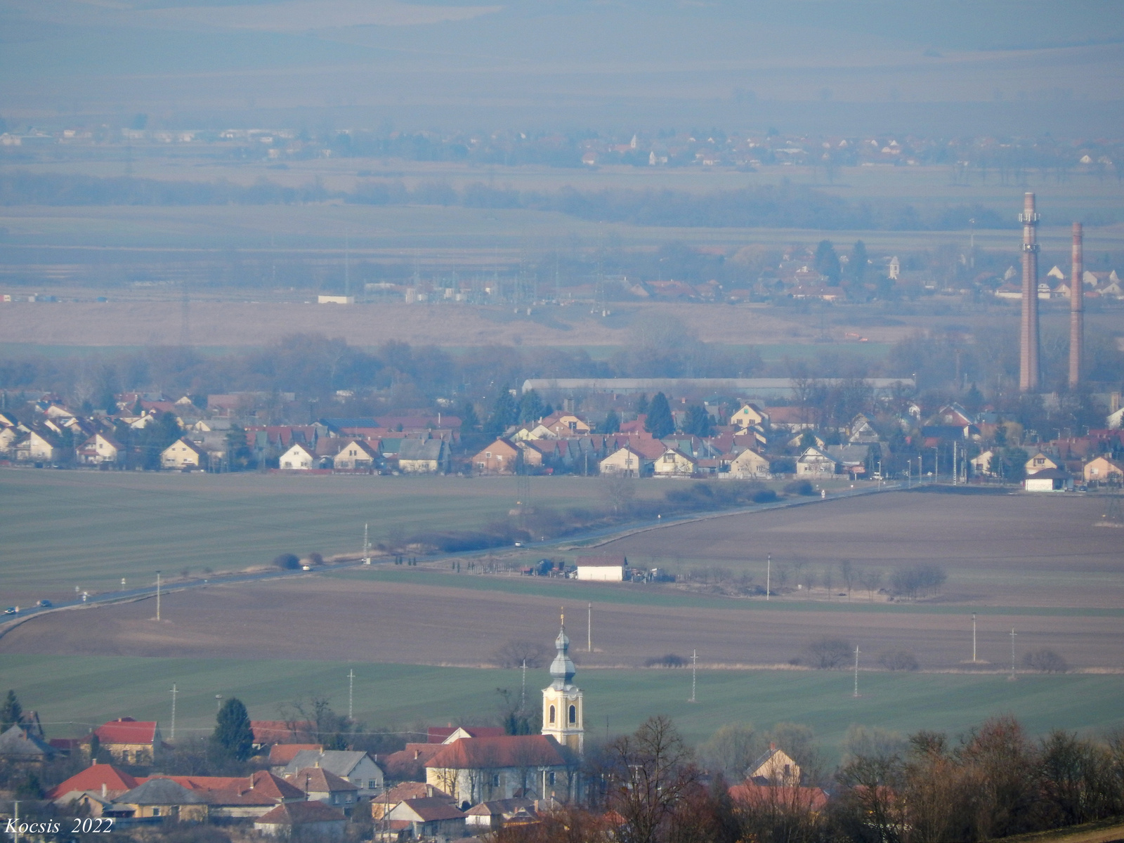 Sajókápolna madártávlatból