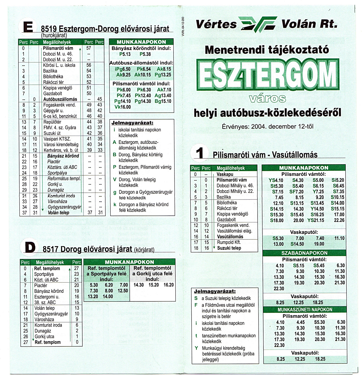 Esztergom helyijárat 2004-1.oldal