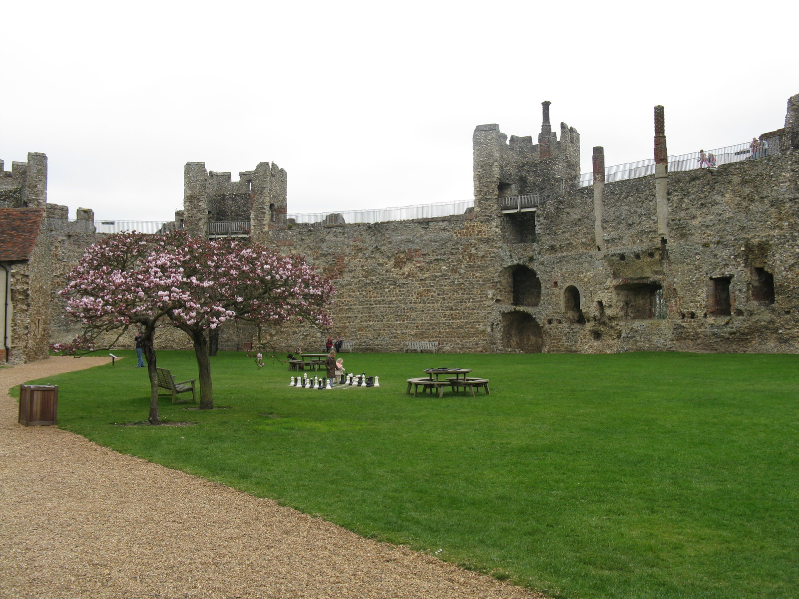 Inside the castle