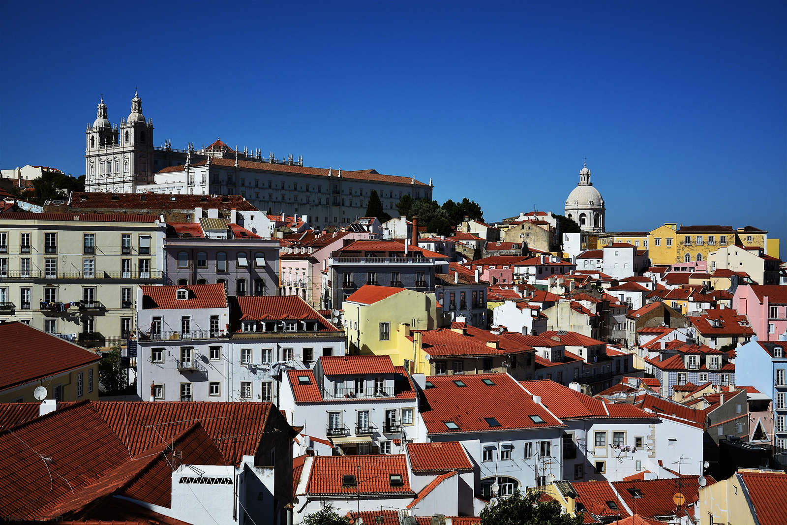 Lisbon Panorama From Miradouro Das Portas Do Sol - Portugal