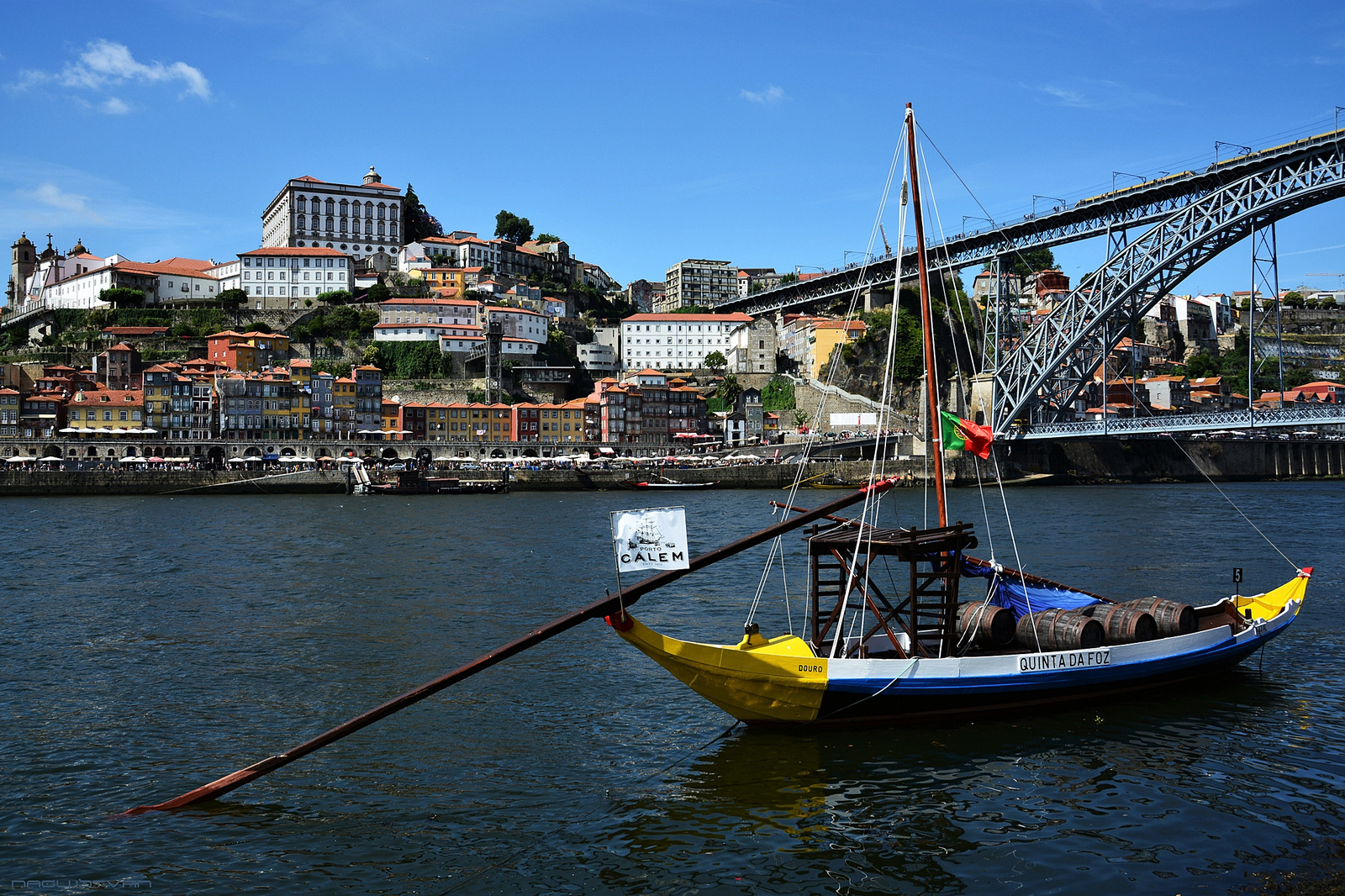 Wine Boats on River Douro in Porto