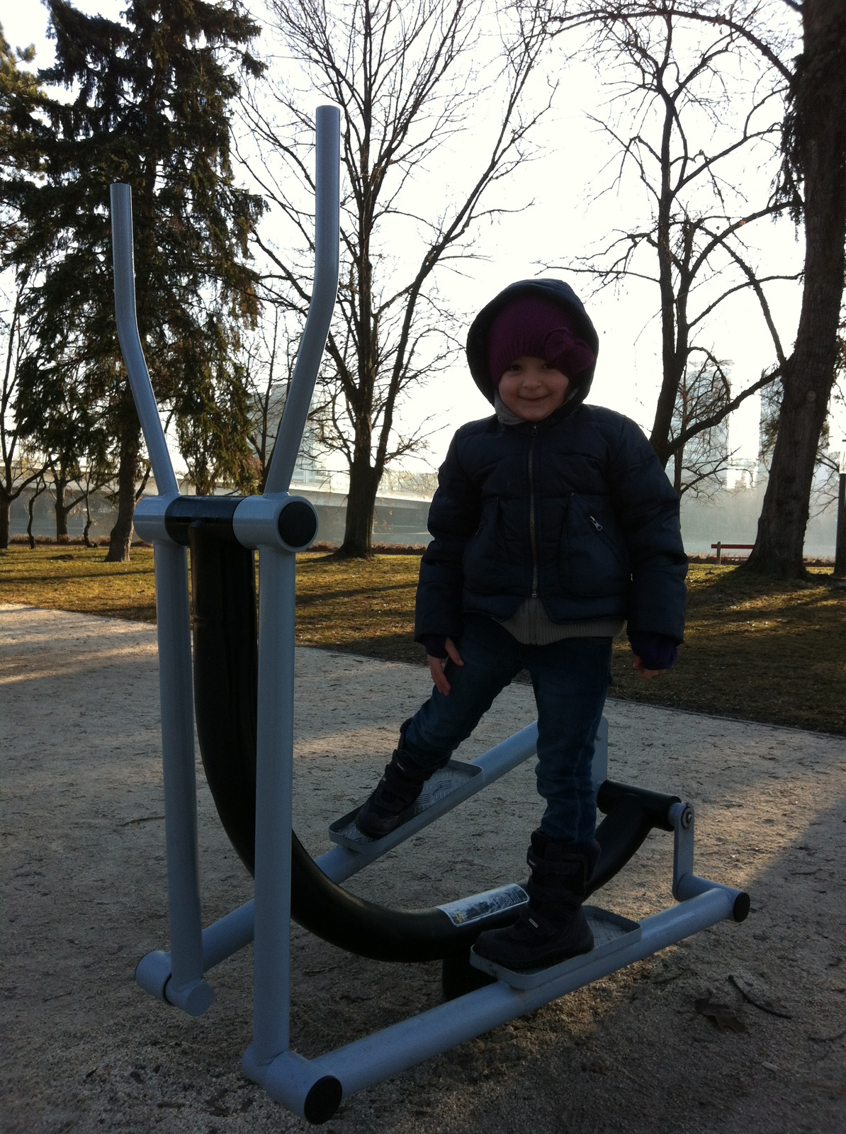 outdoor gym on margit island