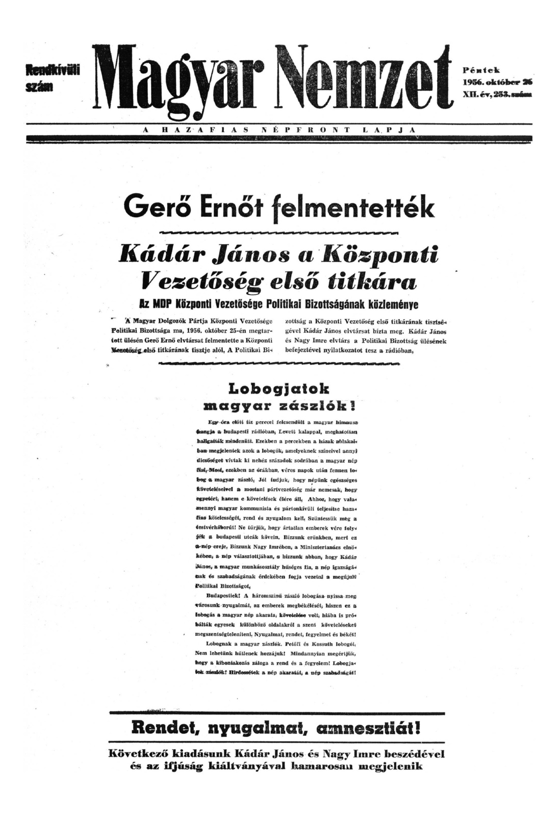 magyar nemzet 1956 10 26 R1