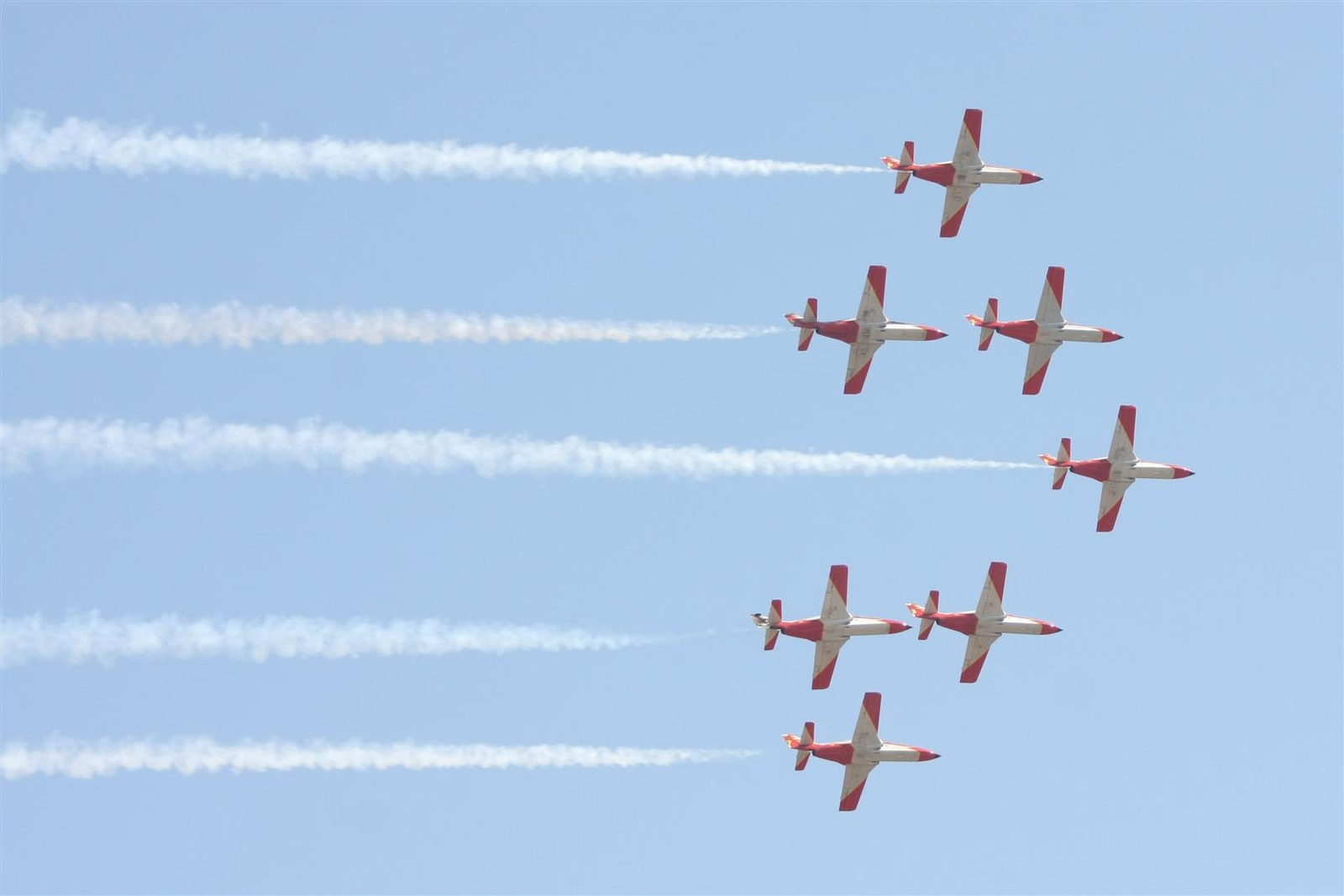 Kecskemét repülőnap 2013 - Patrualla Aguila C-101 Spanyolország