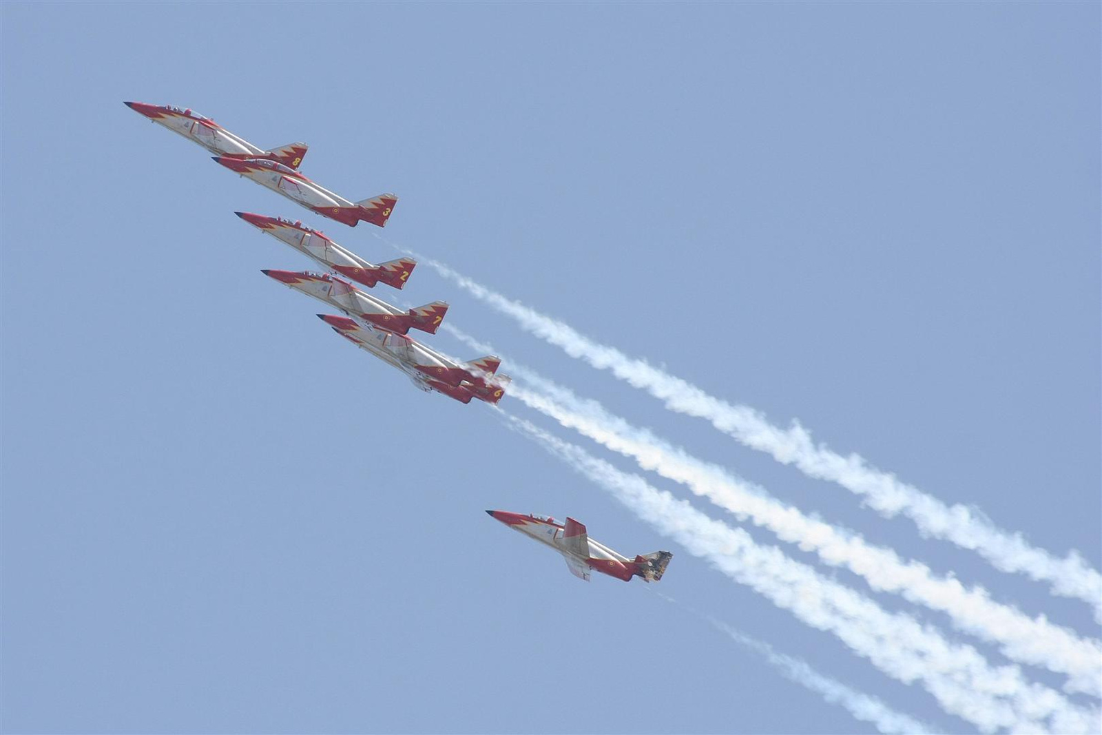 Kecskemét repülőnap 2013 - Patrualla Aguila C-101 Spanyolország