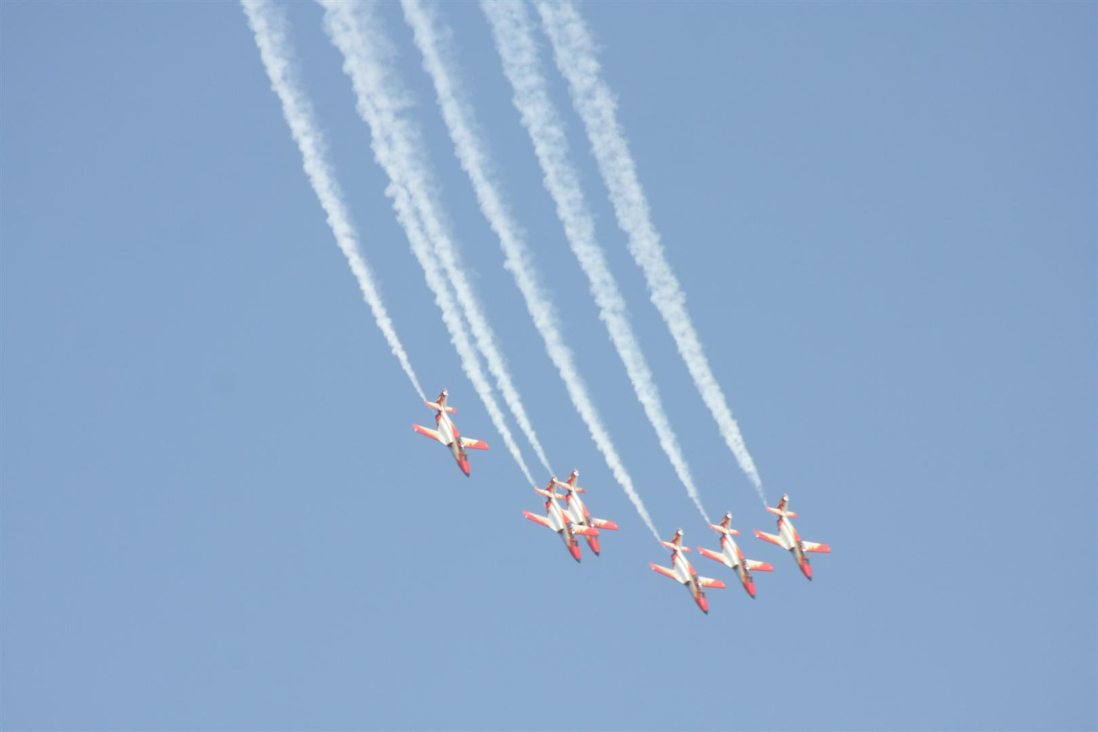 Kecskemét repülőnap 2013 - Patrualla Aguila C-101 Spanyolország