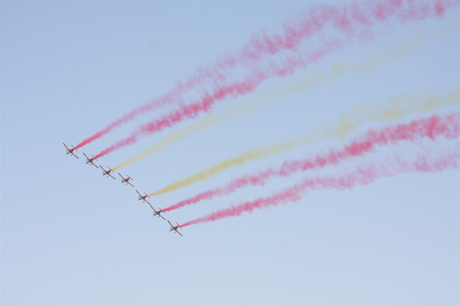 Kecskemét repülőnap 2013 - Patrualla Aguila C-101 Spanyolország