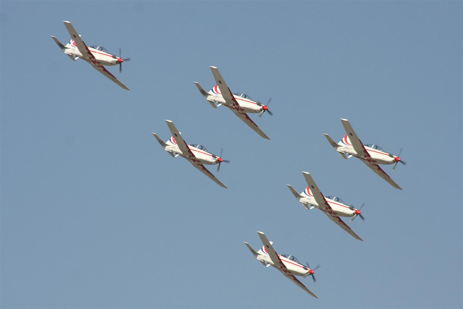 Kecskemét repülőnap 2013 - Wings of storm PC-9 Horvátország