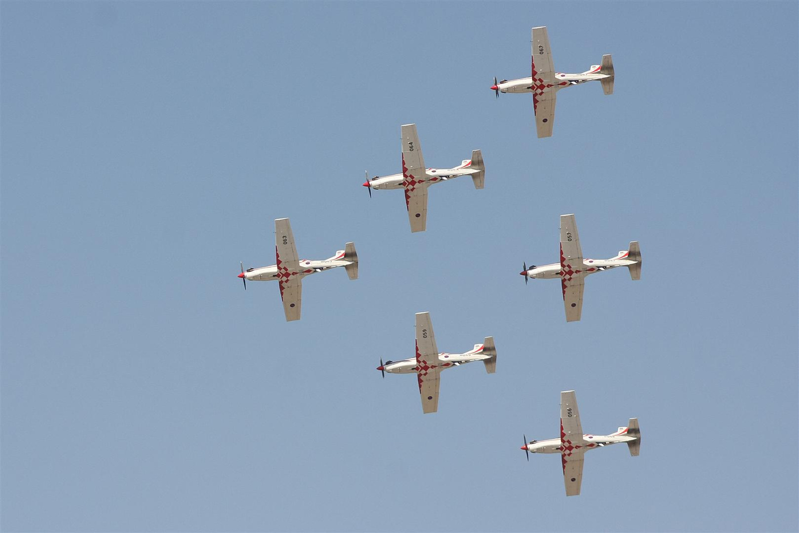 Kecskemét repülőnap 2013 - Wings of storm PC-9 Horvátország