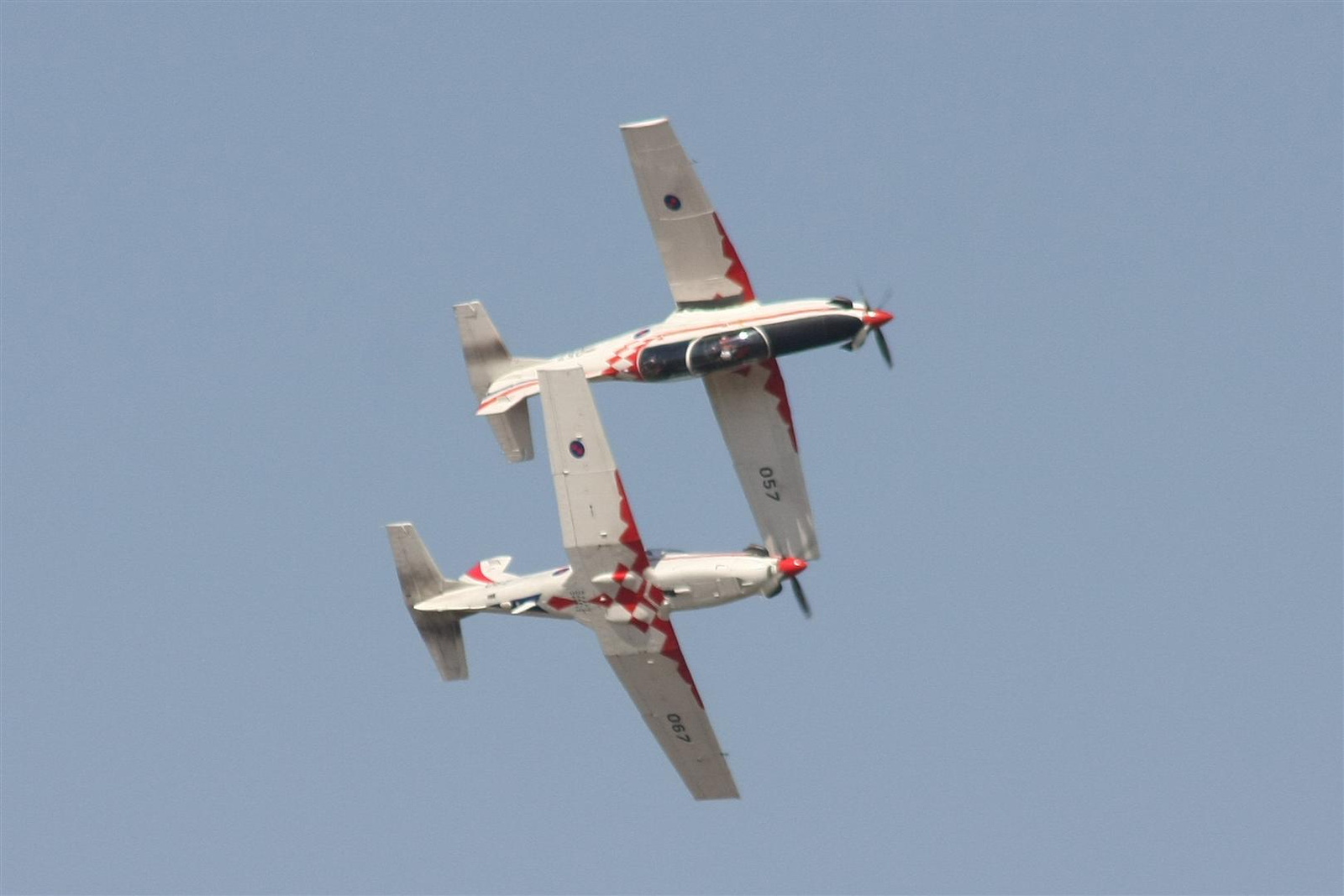 Kecskemét repülőnap 2013 - Wings of storm PC-9 Horvátország