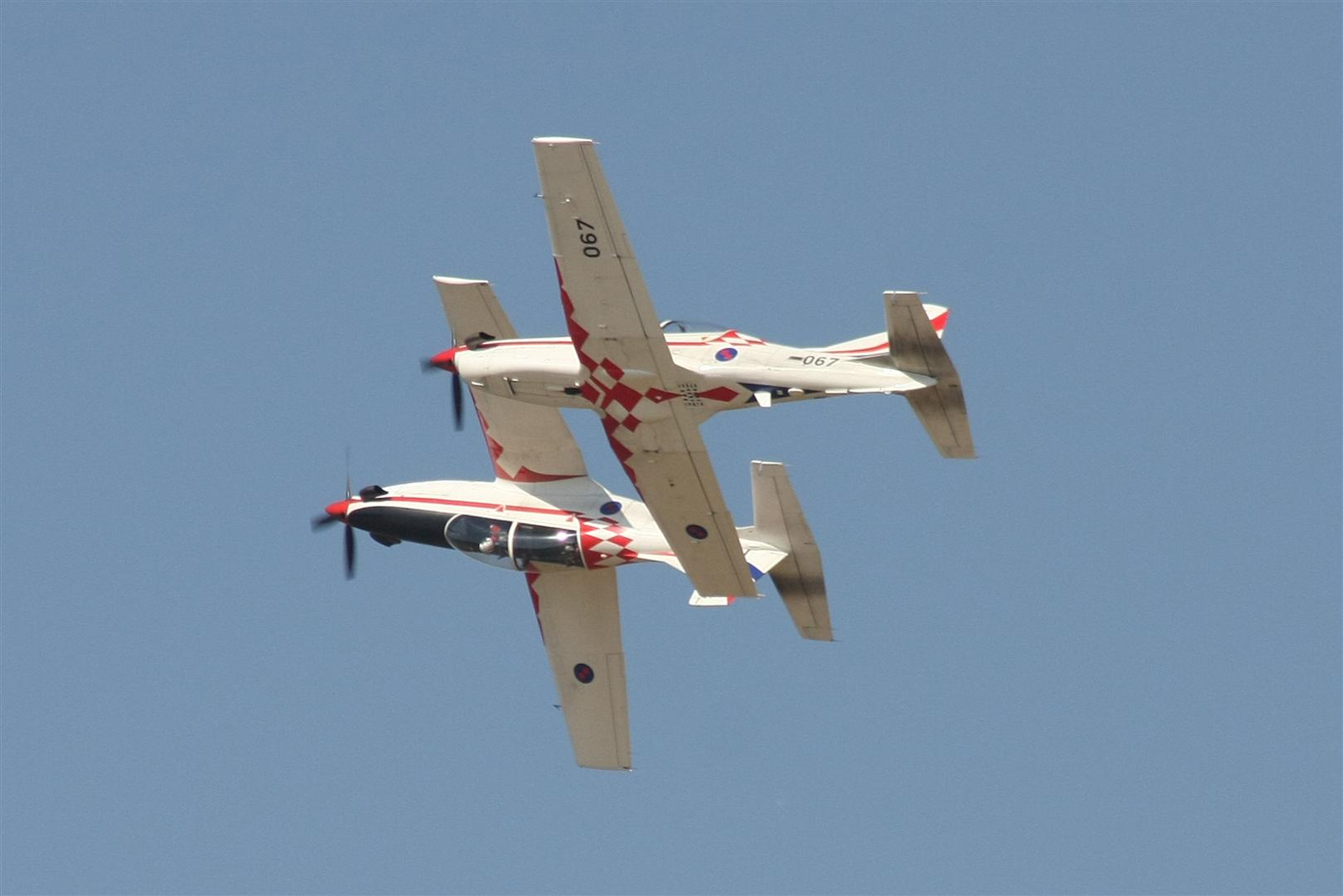 Kecskemét repülőnap 2013 - Wings of storm PC-9 Horvátország