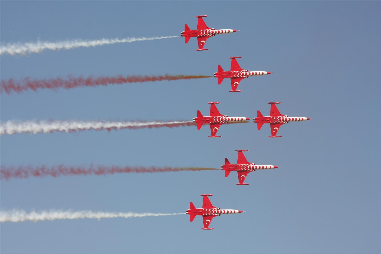 Kecskemét repülőnap 2013 - Török Csillagok NF-5A/B Törökország