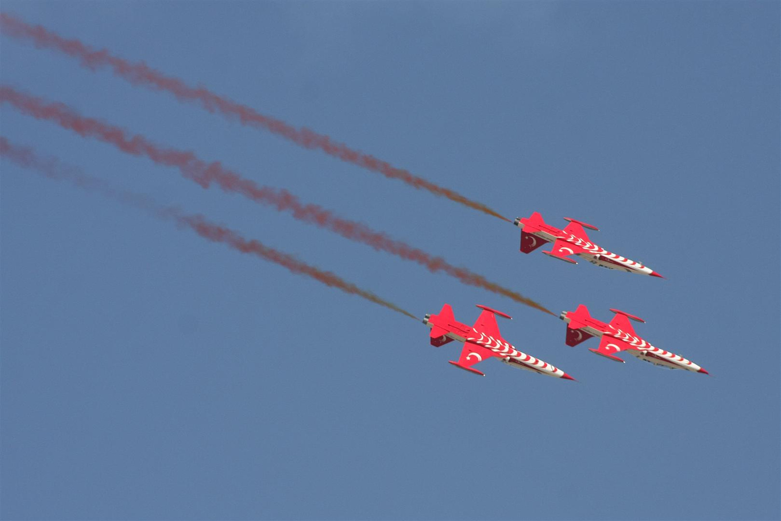 Kecskemét repülőnap 2013 - Török Csillagok NF-5A/B Törökország