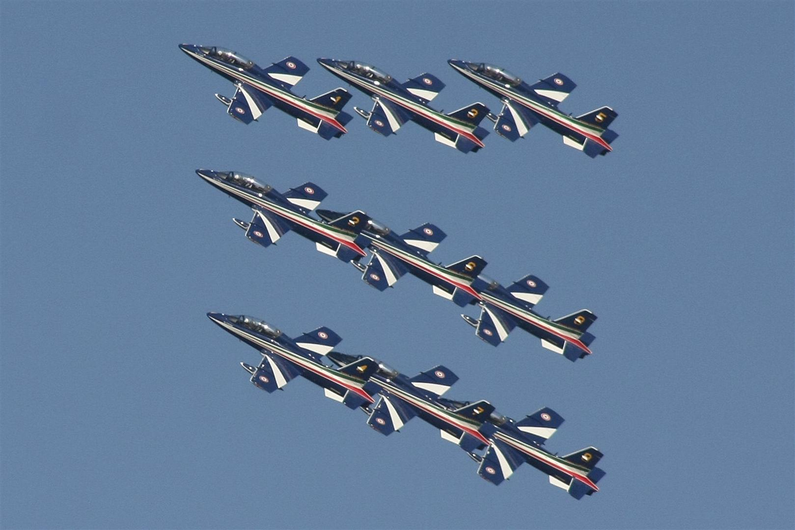 Kecskemét repülőnap 2013 - Frecce Tricolori MB-339 Olaszország