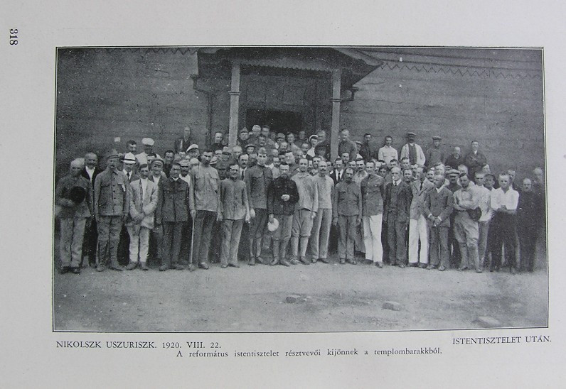 Orosz hadifogság 1931 Református istentisztelet után