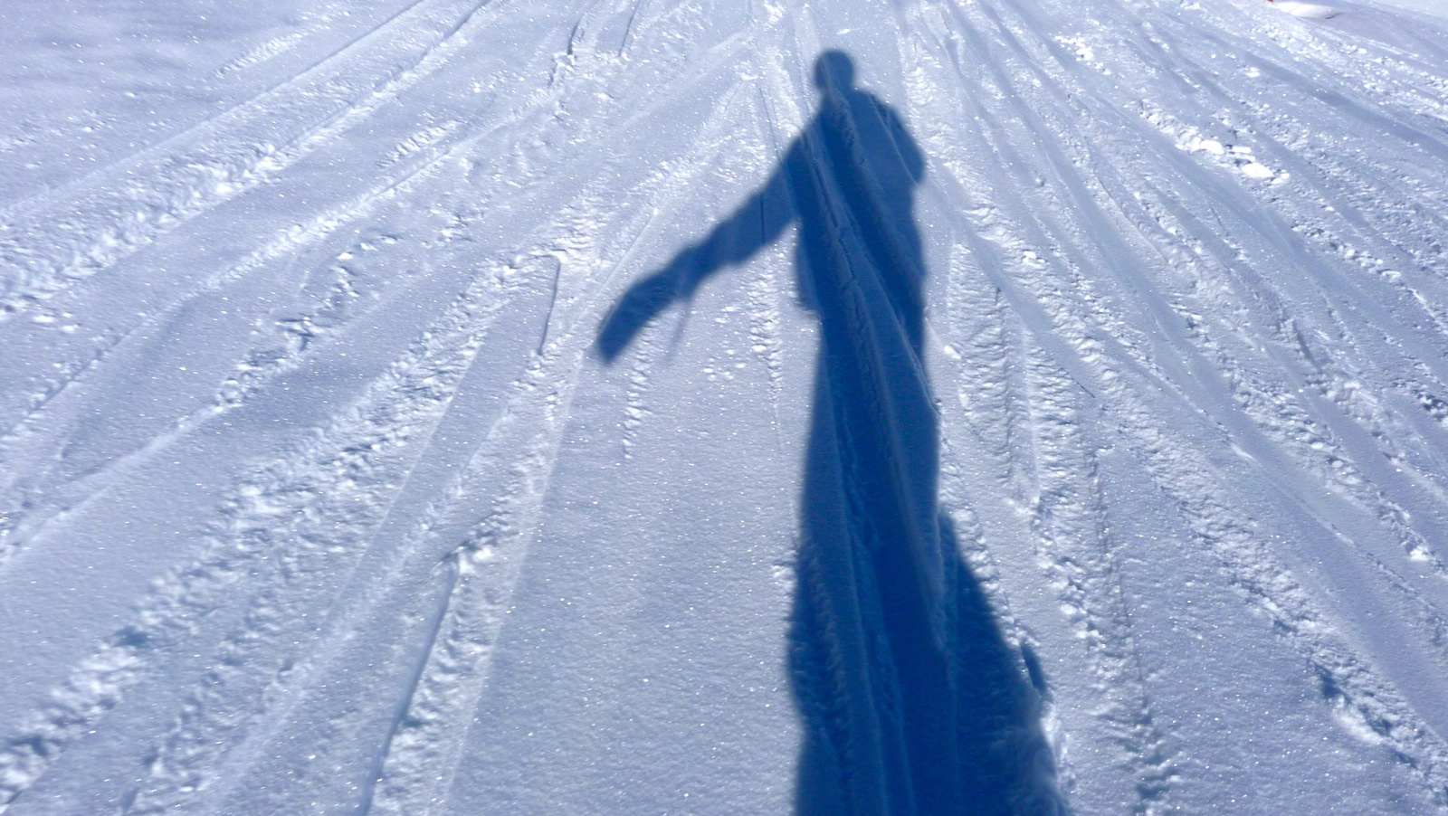 Shadow on the snow