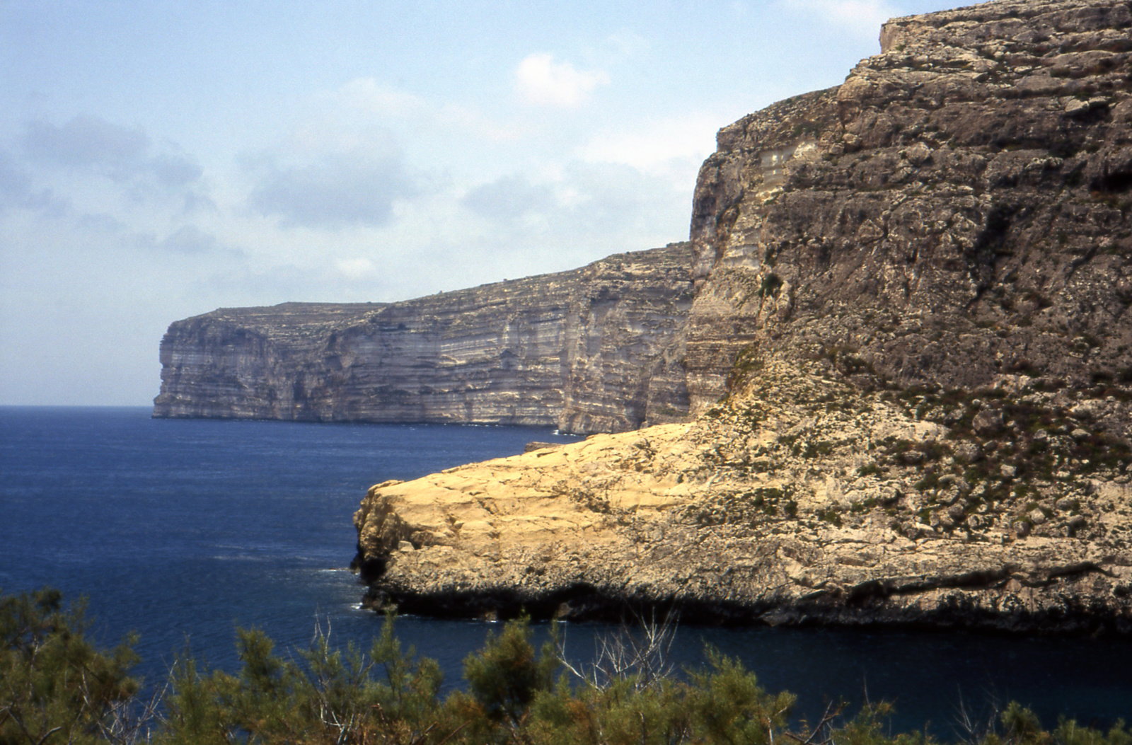 Málta Gozo Xlendi öböl