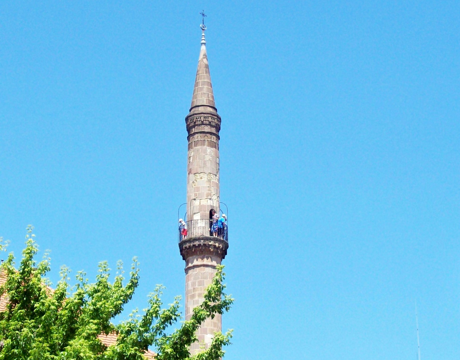minaret tetején