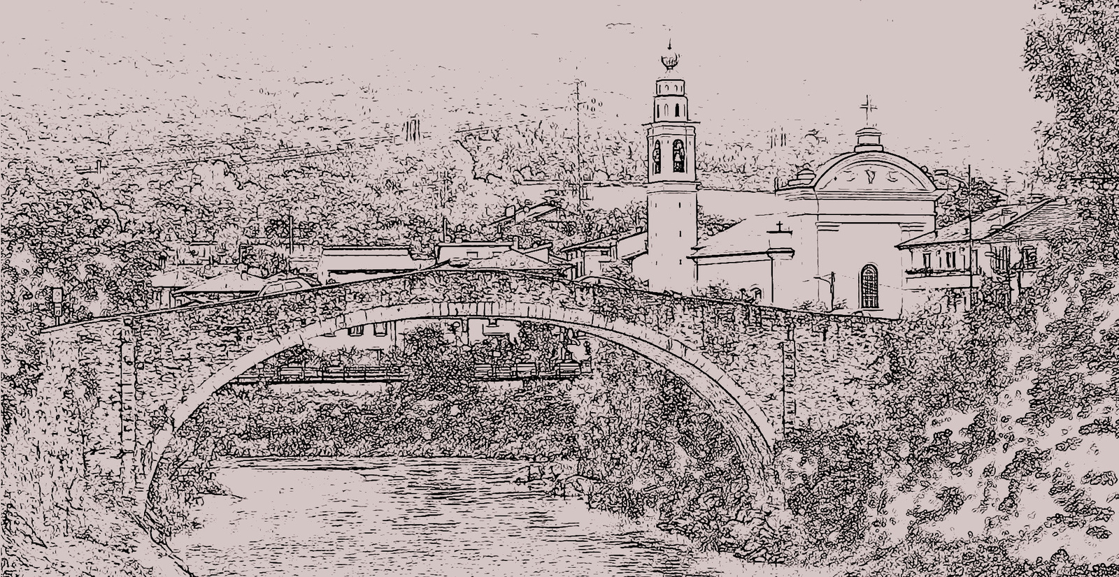darfo montecchio híd 17.sz felújított, grafika