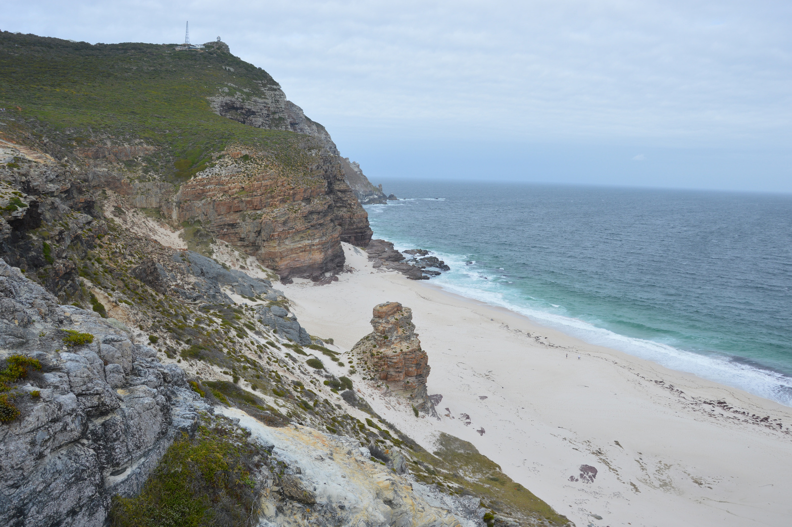 Joremenyseg-foka Strand es hatterben a Cape Point