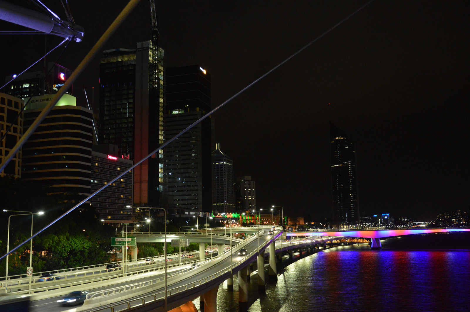 Brisbane folyópart éjszaka 01