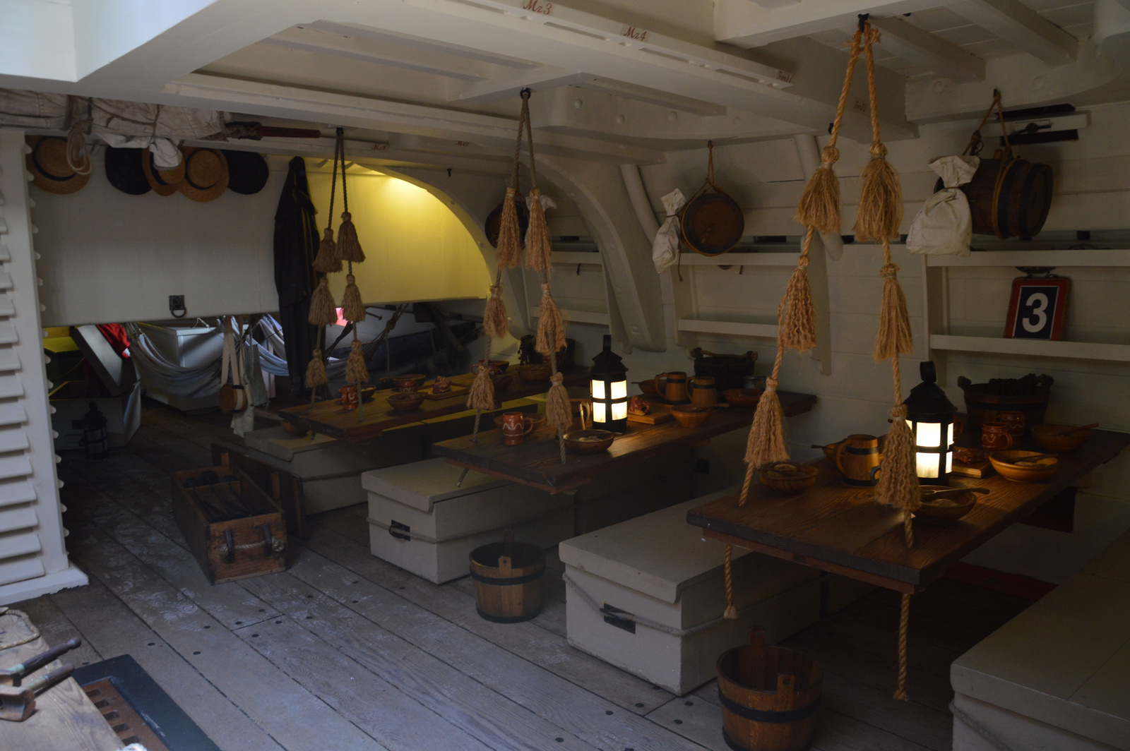 Sydney Darling Harbour HMB Endeavour alsó fedélzet