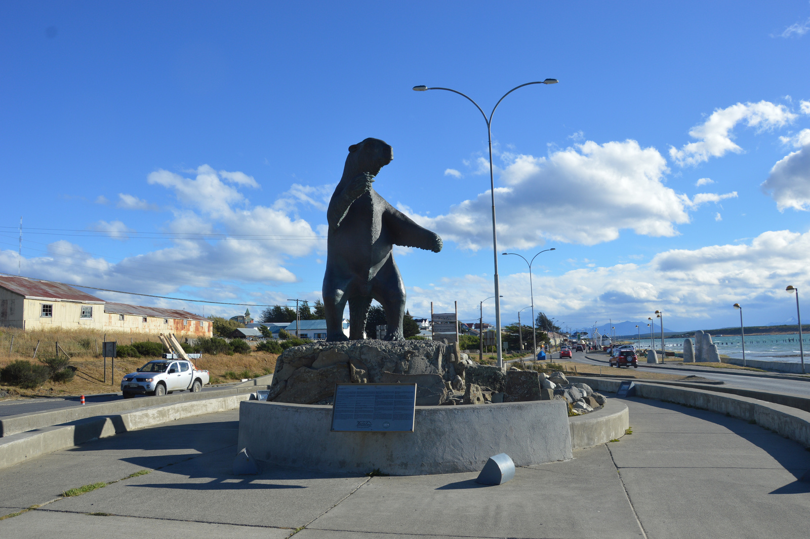 Puerto Natales A milodon szobor