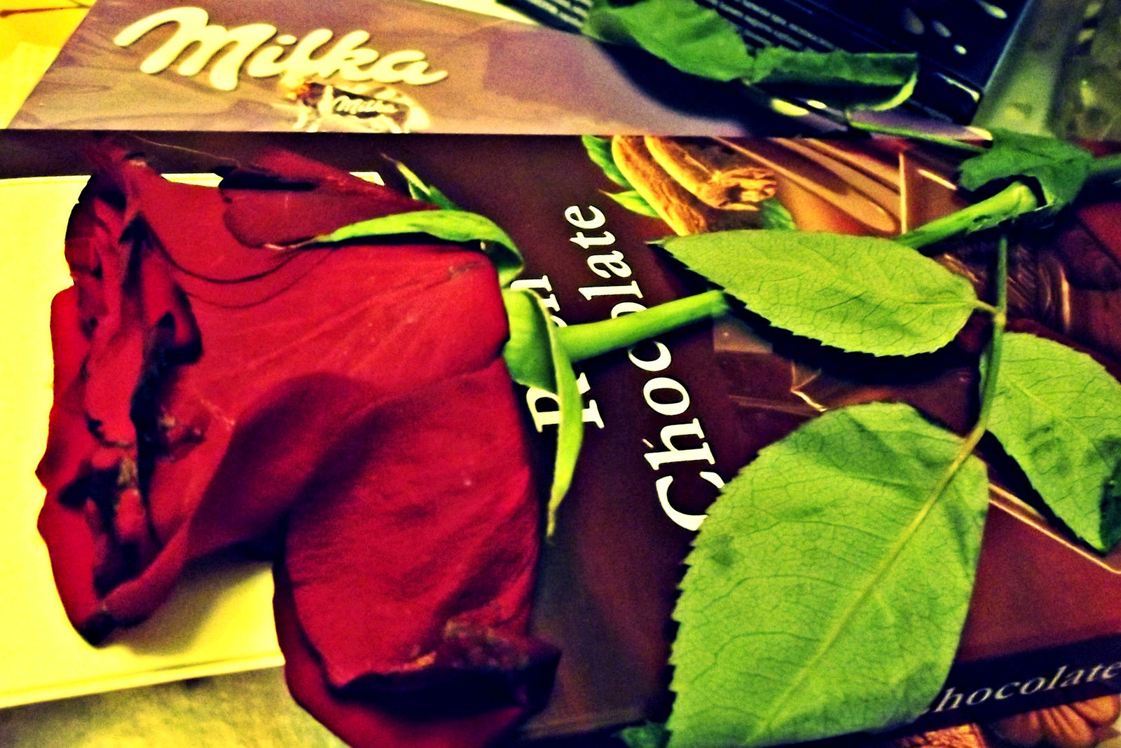 Chocolate rózsával