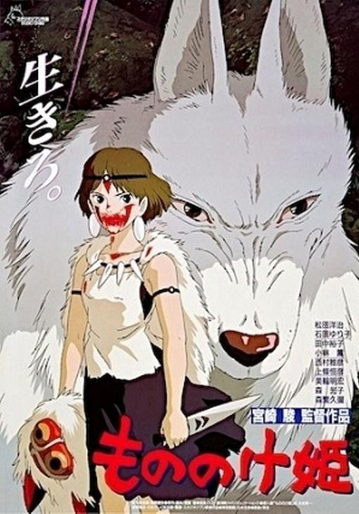 Princess Mononoke Japanese Poster (Movie)