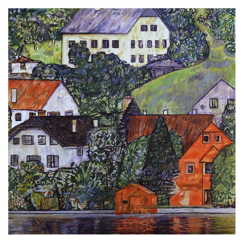 Klimt Houses In Unterach On The Attersee