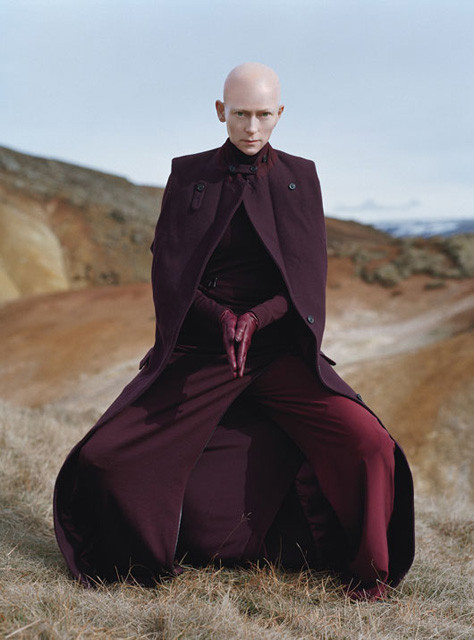 Tilda Swinton az androgün