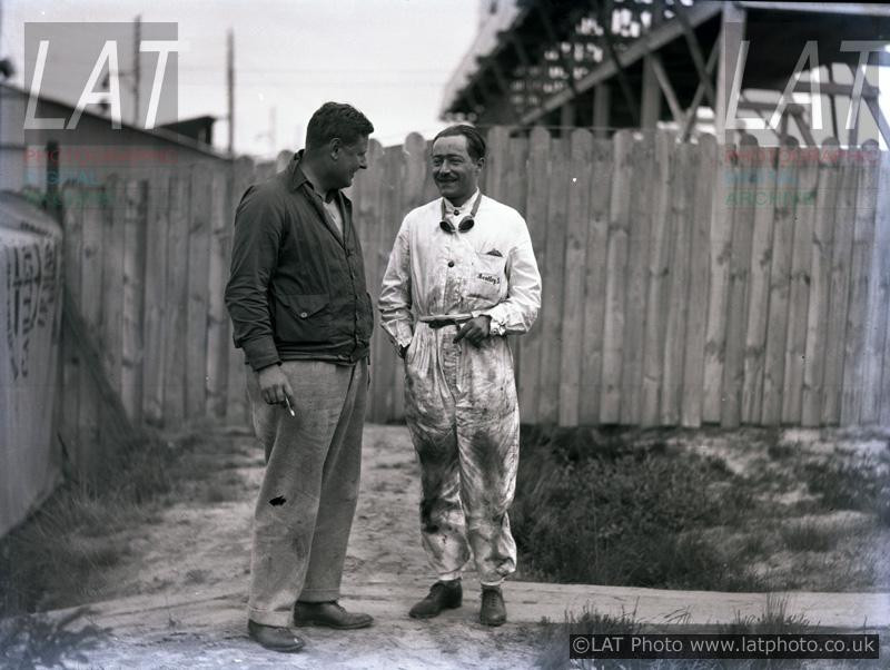 Bertie Kensington Moir and Andre d'Erlanger at 1929 Le Mans 24 h