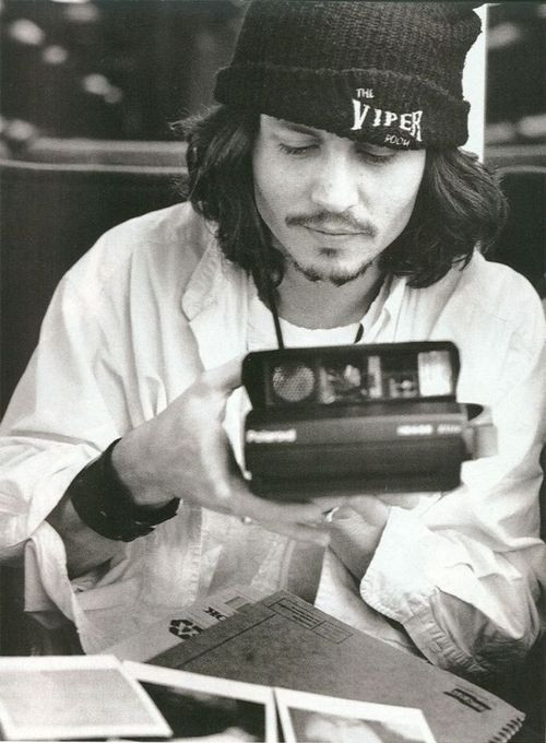 Johnny Depp a Polaroid