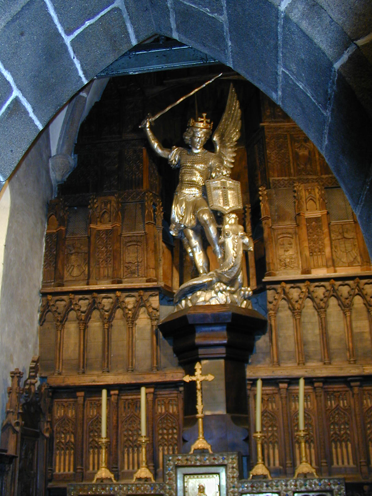 - Mont Saint-Michel 40 - Statue Saint-Michel