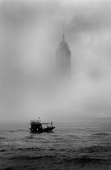 FISHING BOAT IN MIST